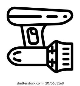 aqua scooter line icon vector. aqua scooter sign. isolated contour symbol black illustration