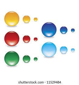 Aqua spheres for web icons