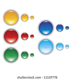Aqua spheres for web icons