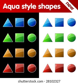 Aqua style shapes