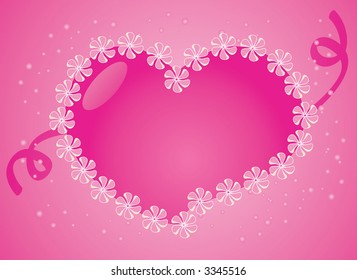 Aqua stylized valentine heart - vector