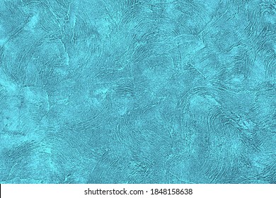 Textura de Aqua. Fondo abstracto total. Stucco turquesa. Encimera de efecto verde azul. Fondo de pintura cian. Superficie de la menta para el diseño de banner, papel pintado, afiche, plantilla, tarjetas, impresiones. Vector