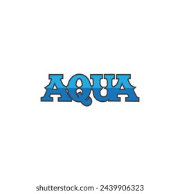 Aqua Water Logo Design Vektor 