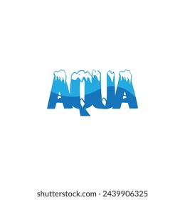 Aqua Water Logo Design Vektor 