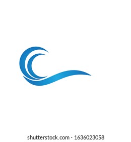 Aqua ,Water Wave symbol and icon Logo Template vector