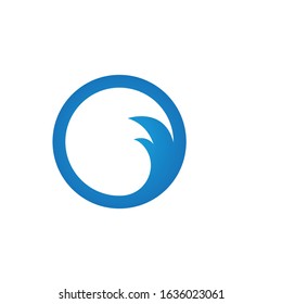 Aqua ,Water Wave symbol and icon Logo Template vector
