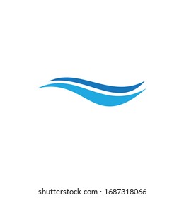 Aqua ,Water Wave symbol and icon Logo Template vector