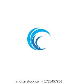 Aqua ,Water Wave symbol and icon Logo Template vector