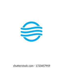 Aqua ,Water Wave symbol and icon Logo Template vector