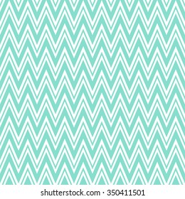 aqua & white modern chevron pattern, seamless texture background