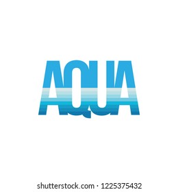 AQUA word design