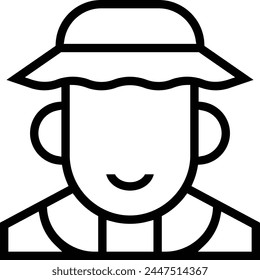 icono de acuicultura. Diseño de estilo lineal delgado aislado sobre fondo blanco