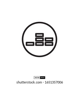 aqualizer icon, design inspiration vector template for interface and any purpose