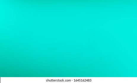 Aquamarine colored abstract gradient mesh Background. Plain texture. Magic style unused. New trendy fantasy.  Easy to edit crisp color vector illustration. Pristine banner template.