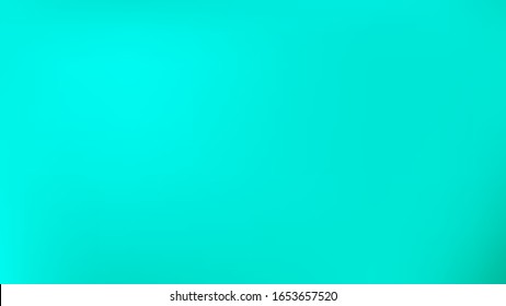 Aquamarine colored abstract gradient mesh Background. Plain texture. Magic style bright. Easy to edit clean color vector illustration. Recent trendy fantasy.  Crisp banner template.