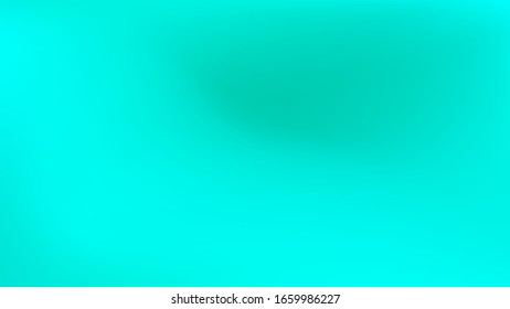 Aquamarine colored abstract gradient mesh Background. Easy to edit pristine color vector illustration. Magic style modern. Minimal texture. Fresh banner template. Clear trendy fantasy. 