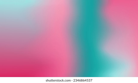 Aquamarine fon with pink mauve blush magenta rose blurred lined space. Indigo pastel booming spring concept gradient background. Mockup poster, social media, advertisement cover, postcard, flyer