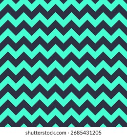 Aquamarine and Gray Zigzag seamless pattern vector illustration