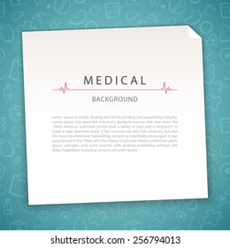 Aquamarine Medical Background. In the EPS file, each element is grouped separately.