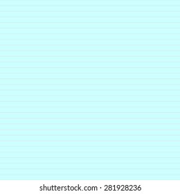 Aquamarine-blue lined paper. Vector, seamless texture. Pattern background similar to paper.