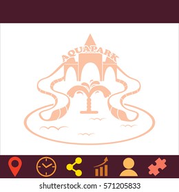 Aquapark  icon. Vector design.