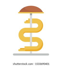 Aquapark kid pipe icon. Flat illustration of aquapark kid pipe vector icon for web design
