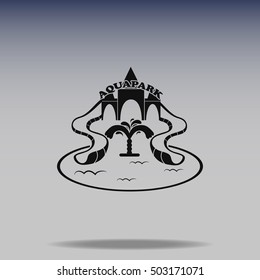 Aquapark vector icon