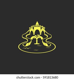 Aquapark vector  icon.