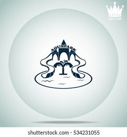 Aquapark  vector illustration.