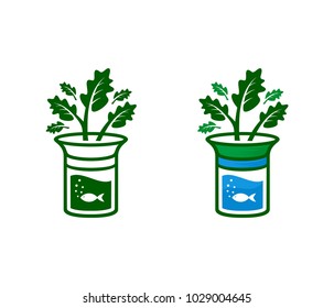 aquaponic vector symbol  logo and icon vector illustartion