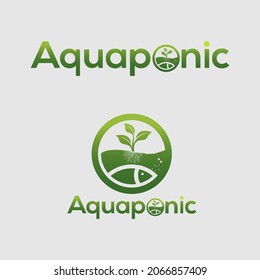 Aquaponics Logo Stock Vector Template design