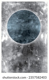Afiche de cuarel con luz y círculo