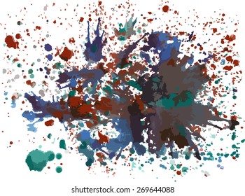 aquarelle splashes