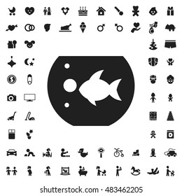 Aquarim icon illustration isolated vector sign symbol