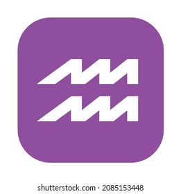 Aquaris emoji vector symbol sign purple zodiac svg