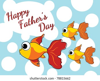 aquarium concept background for father' day