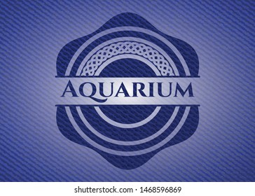 Aquarium denim background. Vector Illustration. Detailed.