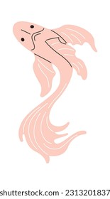 Aquarium Exotic Fish Vector Illustration