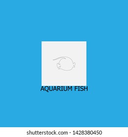aquarium fish icon sign signifier vector