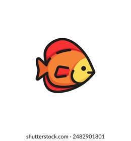 Aquarium fish line icon. Sea, ocean, aquatic. Underwater concept. Vector illustration can be used for topics like oceanarium, food, nature