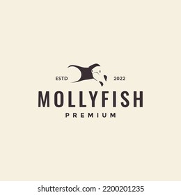 Aquarium Fish Molly Fish Logo