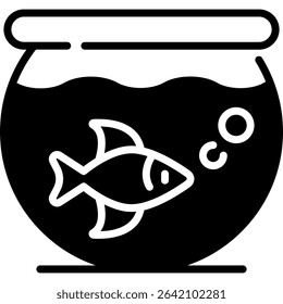 Aquarium with Fish, Pet, Vector Icon