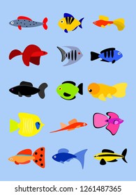 Aquarium fish set