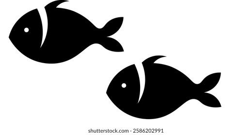 aquarium fish silhouette illustration background