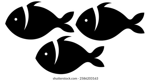 aquarium fish silhouette illustration background