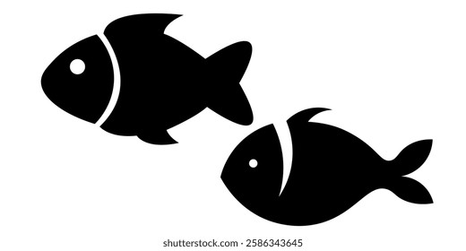 aquarium fish silhouette illustration background