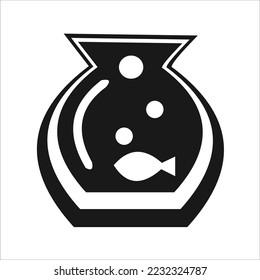 aquarium fish vector logo design