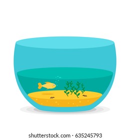 aquarium flat vector