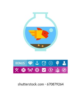 Aquarium with goldfish