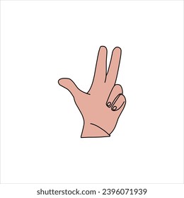 Aquarium Hand vector illustration. Female hands holding and pointing gesture, crossed fingers, fist, peace and thumbs up. Cartoon human palm and wrist vector set. hand sign language for the deaf